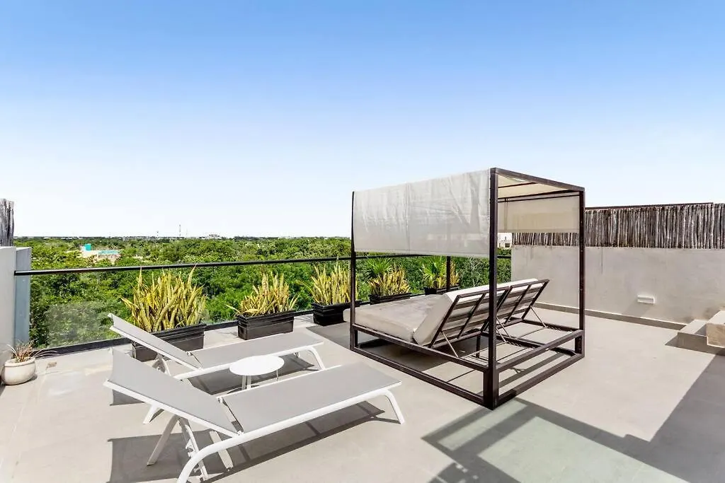 Kite 5 Bed, Self Checkin, Pool, Sleep 14 In Great Neighborhood Apartment Tulum