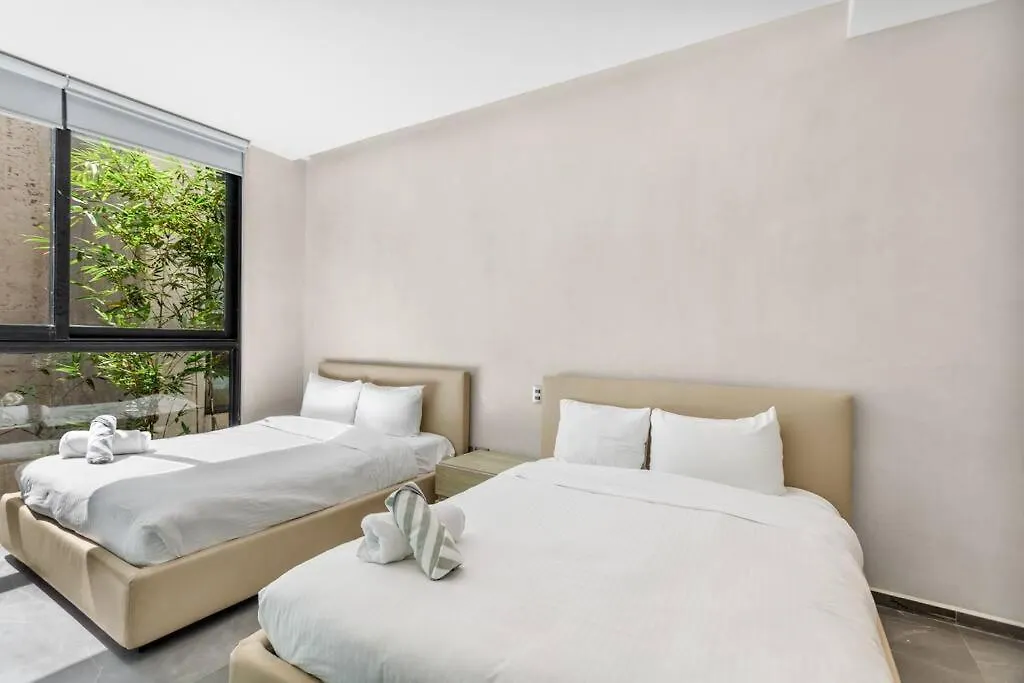Kite 5 Bed, Self Checkin, Pool, Sleep 14 In Great Neighborhood Apartment Tulum