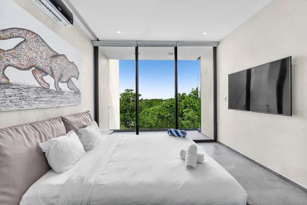 Kite 5 Bed, Self Checkin, Pool, Sleep 14 In Great Neighborhood Apartment Tulum Mexico