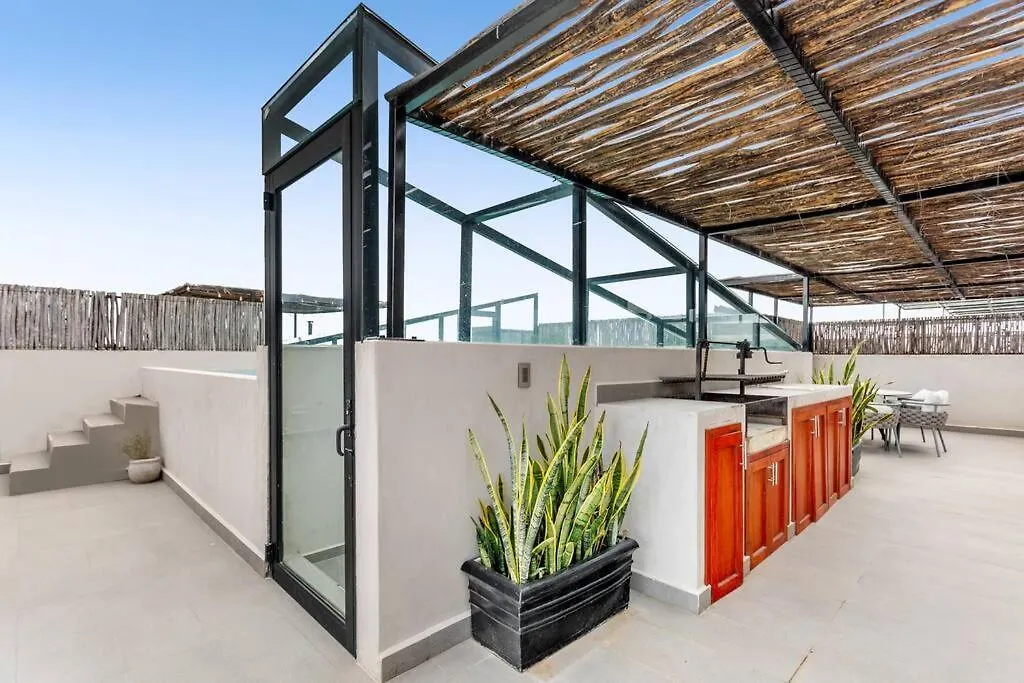 Kite 5 Bed, Self Checkin, Pool, Sleep 14 In Great Neighborhood Apartment Tulum